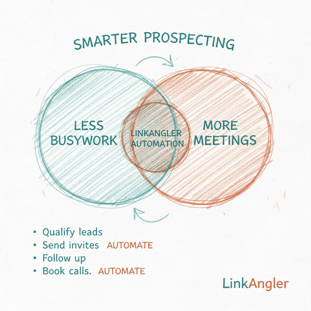 LinkAngler: Maximize Booked Calls by Minimizing LinkedIn Prospecting Busywork